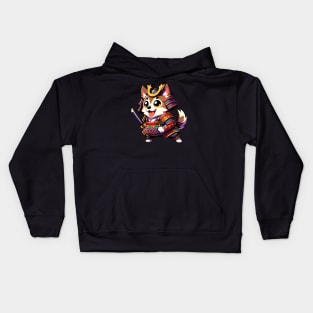 Samurai dog Kids Hoodie